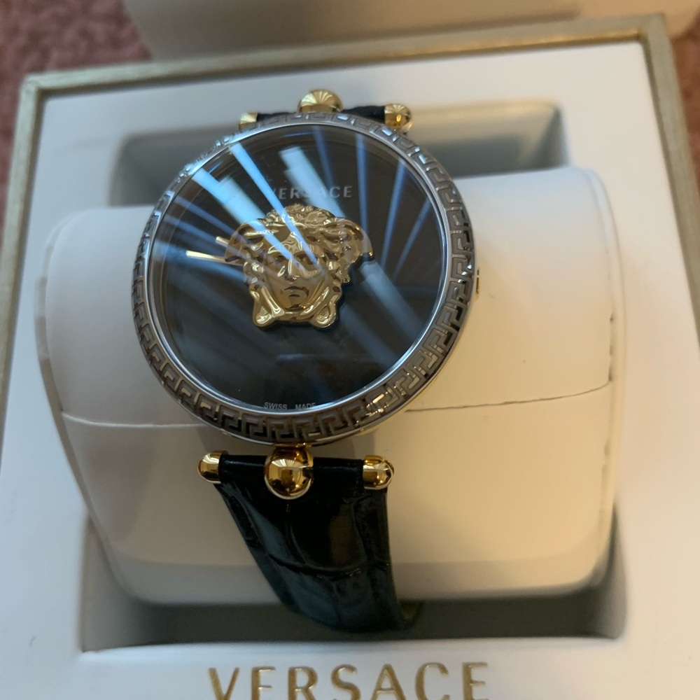 Versace Croc Embossed Medusa Watch